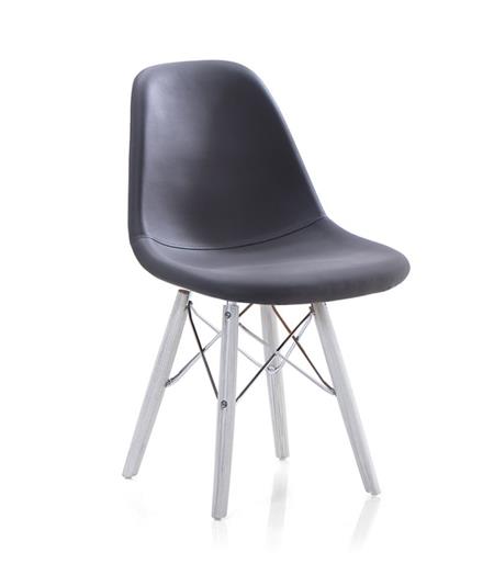 Spider Chair, Grey Leather 620, Antique Wooden Legs